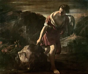 Davide trascina la testa di Golia