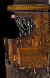 Coro canonico ligneo, intarsiato da Giovanni Maria Platina 1484, intarsio laterale destro