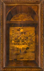 Coro Canonico Ligneo, Intarsiato da Giovanni Maria Platina 1484, Stallo Superiore, Piazza del Duomo di Cremona