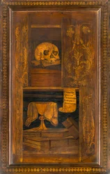 Coro Canonico Ligneo, Intarsiato da Giovanni Maria Platina 1484, Stallo Superiore