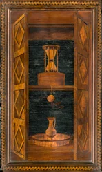 Coro Canonico Ligneo, Intarsiato da Giovanni Maria Platina 1484, Stallo Superiore