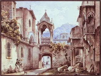 Il cortile di San Giorgetto a Verona, Giovanni Migliara