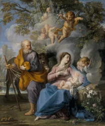 Riposo durante la fuga in Egitto