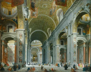 Interno di San Pietro, Roma