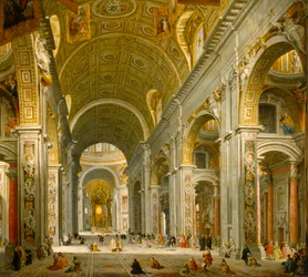 Interno di San Pietro, Roma