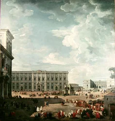 Veduta della Piazza del Quirinale, Roma