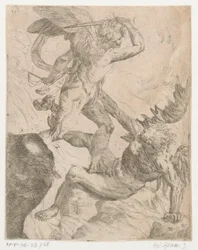 Arcangelo Michele in lotta con il diavolo