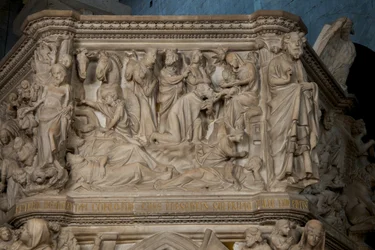 Adorazione dei Magi, sul pulpito nella Chiesa di Sant