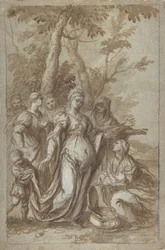 Il Ritrovamento di Mosè, ca. 1671