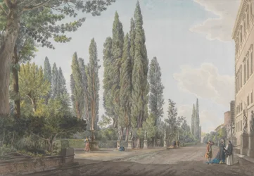 Villa Montalto Negroni, 1780 circa. Autori: Giovanni Volpato, Louis Ducros.