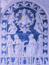 La Madonna tra i santi Francesco, Domenico e Bernardo