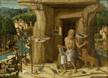 San Girolamo in un paesaggio