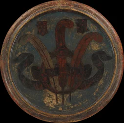 Trionfo della Fama, un piatto di nascita di Lorenzo il Magnifico, retro, c.1449