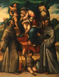 Madonna con Bambino e Santi, di Girolamo Marchesi da Cotignola