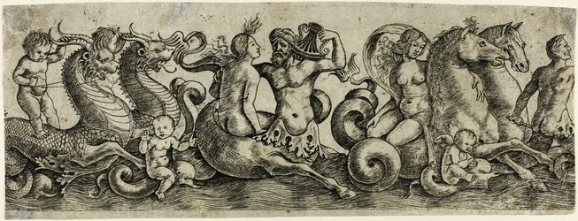 Fregio con tritoni e ninfe