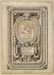 Progetto per una gemma incisa in una montatura ornamentale