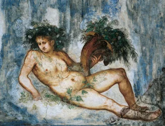 Allegoria della Primavera, (dettaglio), affreschi di Girolamo Romanino (ca 1484-dopo 1559), commissionati da Bernardo Clesio