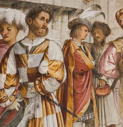 Navata centrale, Quinta campata sud, Cristo davanti a Pilato, Girolamo Romanino