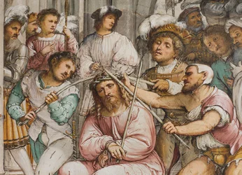 Navata centrale, Quarta campata sud, Incoronazione di spine, Girolamo Romanino