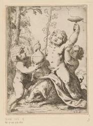 Baccanale con tre giovani