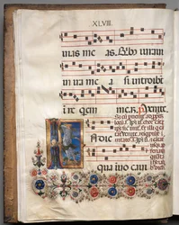 Antifonario: Iniziale, angelo, c. 1470-1480
