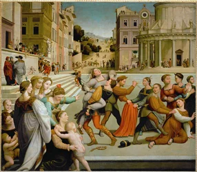 Il ratto di Dina, dipinto lasciato incompiuto da Fra Bartolomeo e terminato da Bugiardini nel 1531 (dipinto)