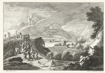Paesaggio con corteo funebre (Paesaggi italiani)
