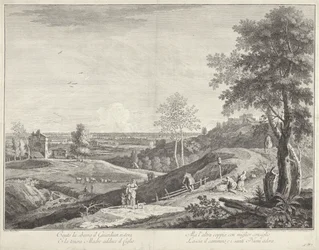 Paesaggio con pastori e pellegrini