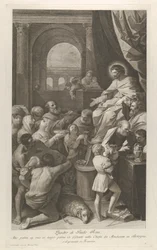 San Giobbe seduto a destra che riceve i doni del popolo, ca. 1760-1800