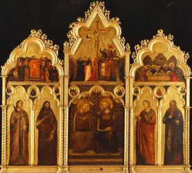 Un altare in tre sezioni: Centro: L