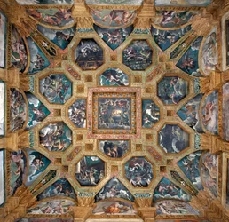 Vista della volta della Camera di Cupido e Psiche (Sala di Amore e Psiche)