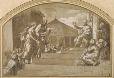 Marta porta Maria Maddalena a Cristo