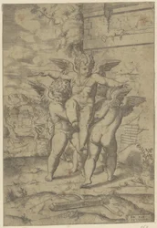 Amore e tre putti