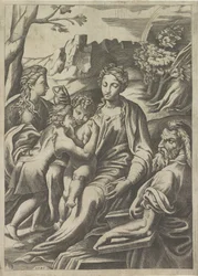 Sacra Famiglia con il giovane Giovanni Battista e Maria Maddalena