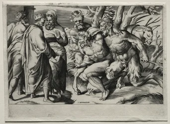 Silenus e Re Mida, metà del XVI secolo