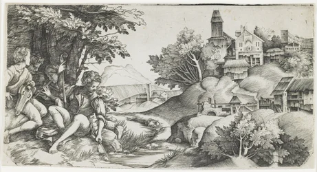Pastori in un Paesaggio, c. 1517-1518