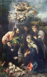 La Natività con i Santi Mattia, Antonio di Padova, Beato Alberto di Villa d