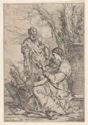 La Sacra Famiglia con la Vergine che legge un libro, 1640-60