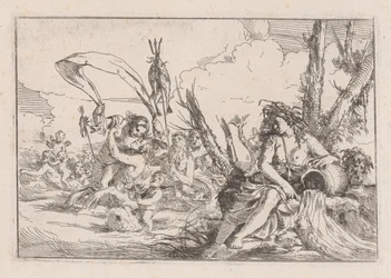 Acqua, rappresentata da una naiade seduta alla base di un albero, 1640-60