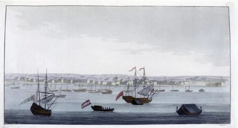 Vista della città di Paramaribo (Guyana)