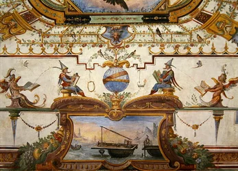 Pannello del soffitto dallo Stanzino delle Matematiche