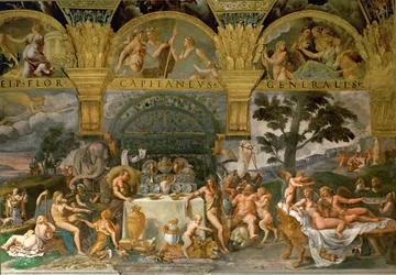 Baccanali, dalla Sala di Amore e Psiche (affresco)