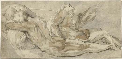 Tre uomini sdraiati