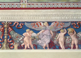 Fregio dalla Camera con Fregio di Amorini (dettaglio di amorini che lottano, 1520s)