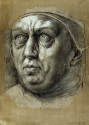Testa di Papa Leone X