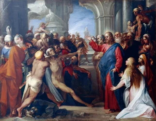 La Resurrezione di Lazzaro, di Giuseppe Cesari