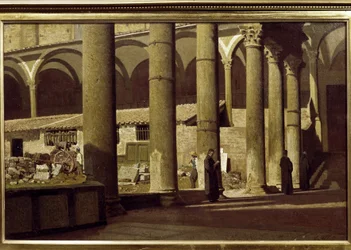 Il chiostro della Santa Croce