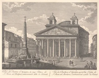 Veduta del Pantheon di Agrippa