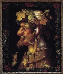 Autunno. Allegoria delle Stagioni. Dipinto di Giuseppe Arcimboldo (1527-1593). Museo del Louvre