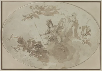 Studio del soffitto: allegoria della pace e della guerra